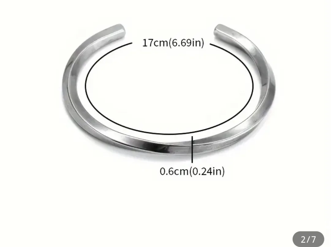 Twisted Morrbious  Bangle Bracelet - 2.3in image indicator(3)