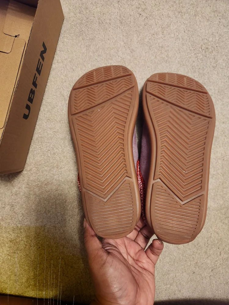 UBFEN Purple Suede Leather Slippers - Size 8 🥕 image indicator(5)