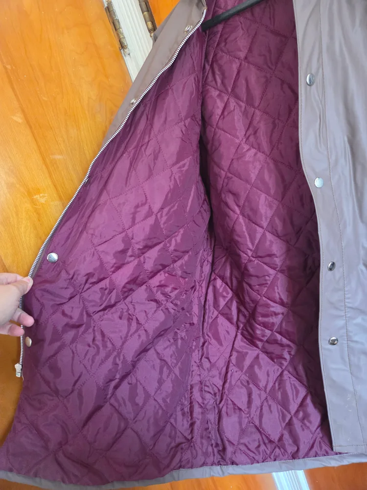 Midwest Traders Brown Hooded Rain Jacket - Size L image indicator(2)