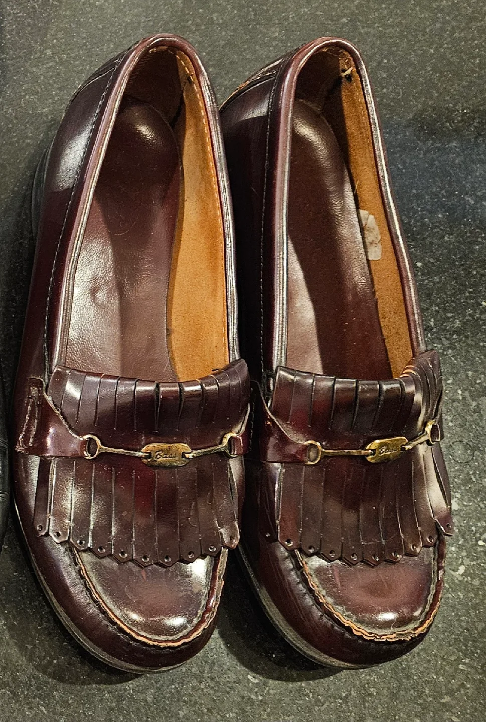 Bass Weejuns oxblood loafers thumbnail