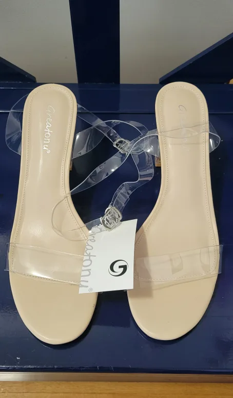 BNWT Creations Clear Heels - Size 10 image indicator(4)