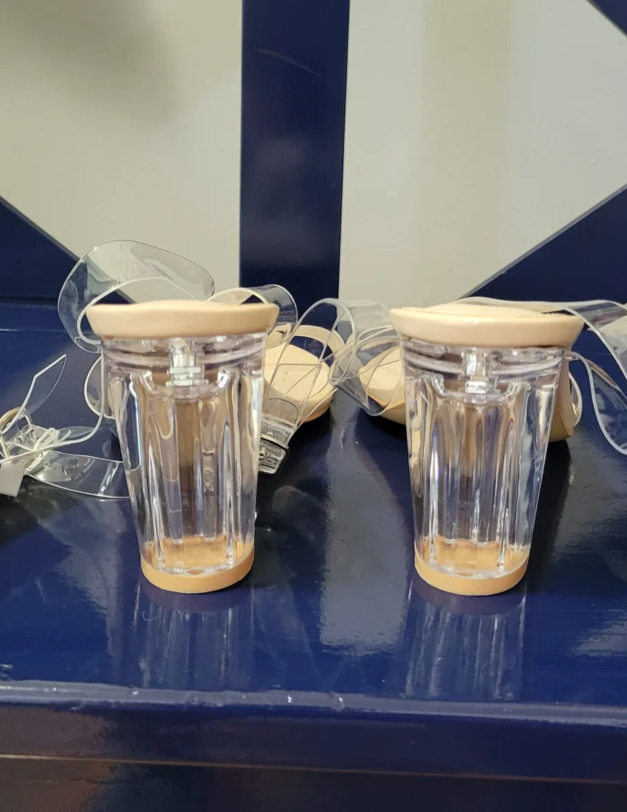 BNWT Creations Clear Heels - Size 10 image indicator(9)