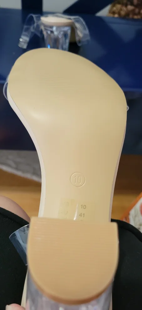 BNWT Creations Clear Heels - Size 10 image indicator(10)