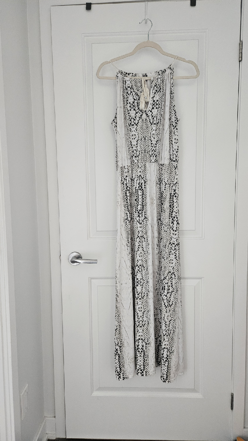 Snakeskin Print Maxi Dress. Size Large (10-12) - photo 4