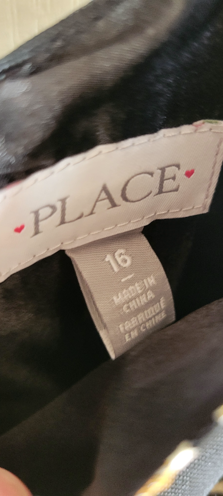 Place Black & Gold Floral Dress - Size 16 - photo 4