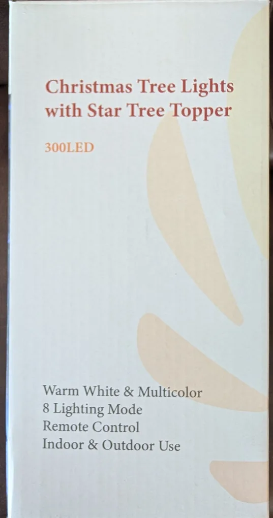 Twinkle Star Christmas Tree Lights with Star Tree Topper image indicator(3)