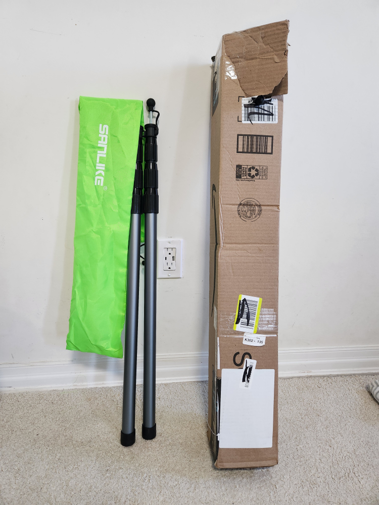 SANLIKE Tent Poles for Tarp, 98 in Tarp Poles Set
