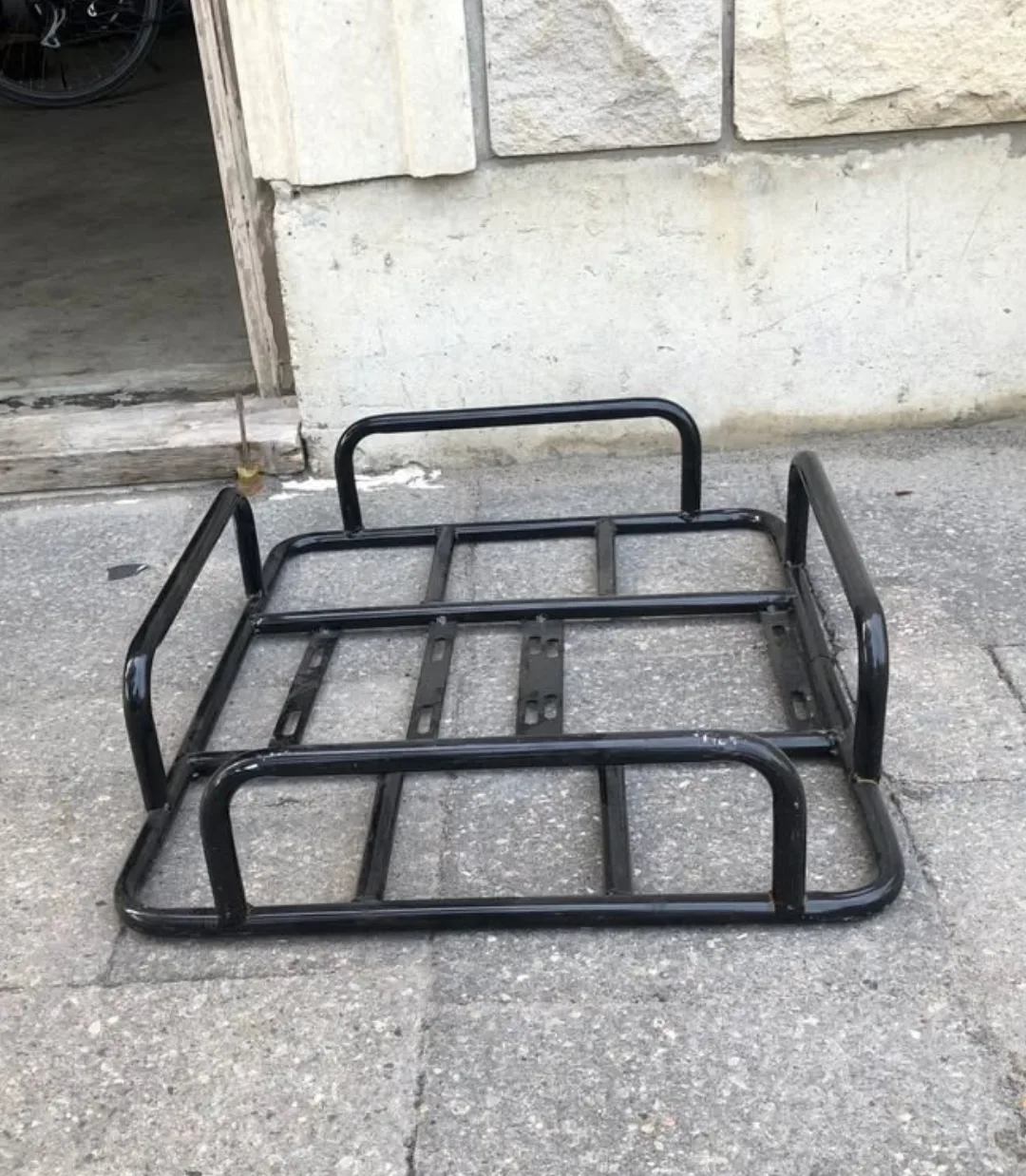 Black Bike Cargo Rack thumbnail