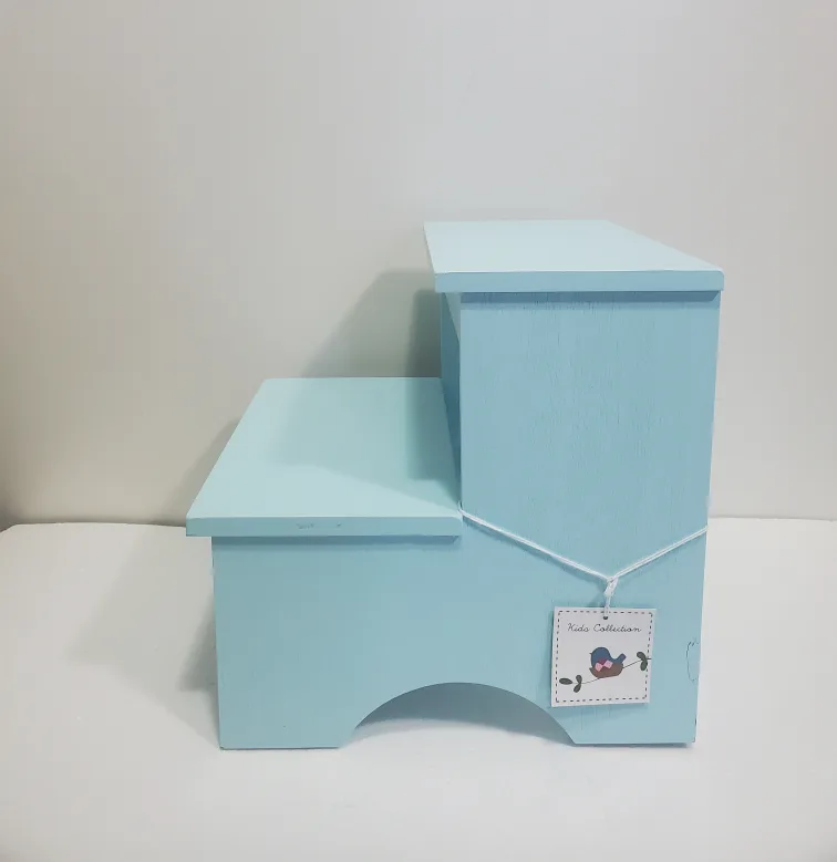Wooden Kids Step Stool - Light Blue 🥕 #Thrifty Pick image indicator(2)