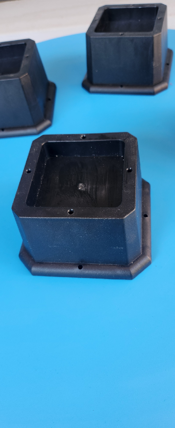 Bed Risers - Black - Set of 4