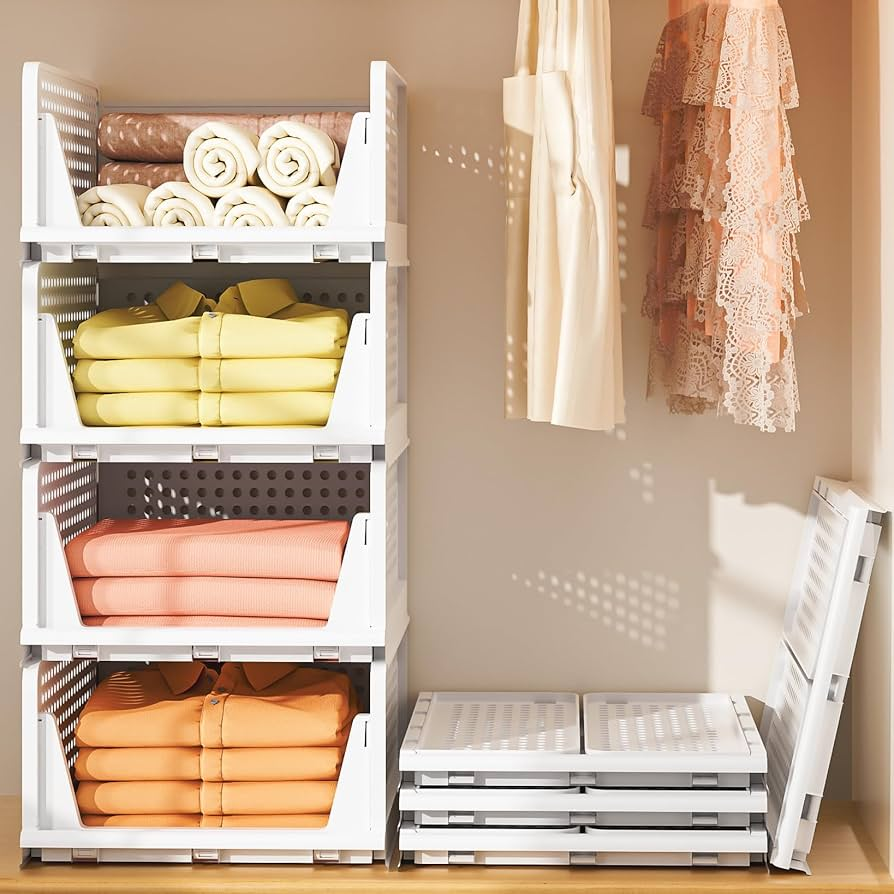 Stackable Closet Organizer Baskets - photo 3