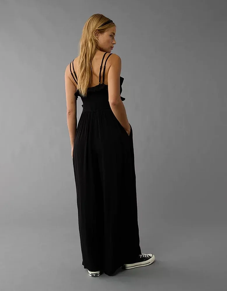 American Eagle Black Jumpsuit - Size Small image indicator(2)