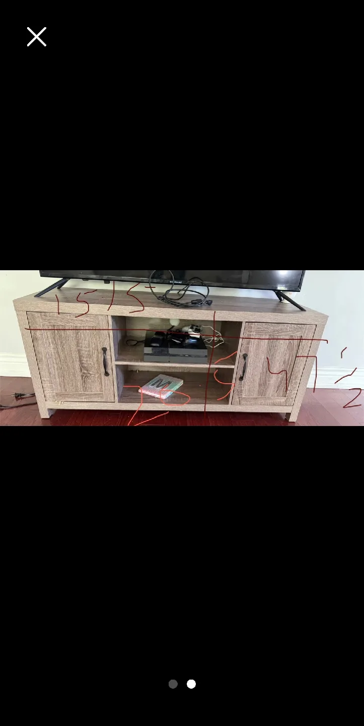 Wood Entertainment Unit / TV Stand image indicator(2)