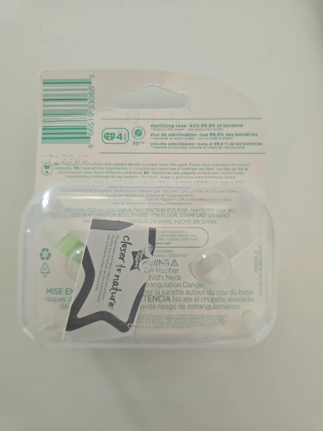 [BRAND NEW] Tommee Tippee Nighttime Pacifier with Case image indicator(2)