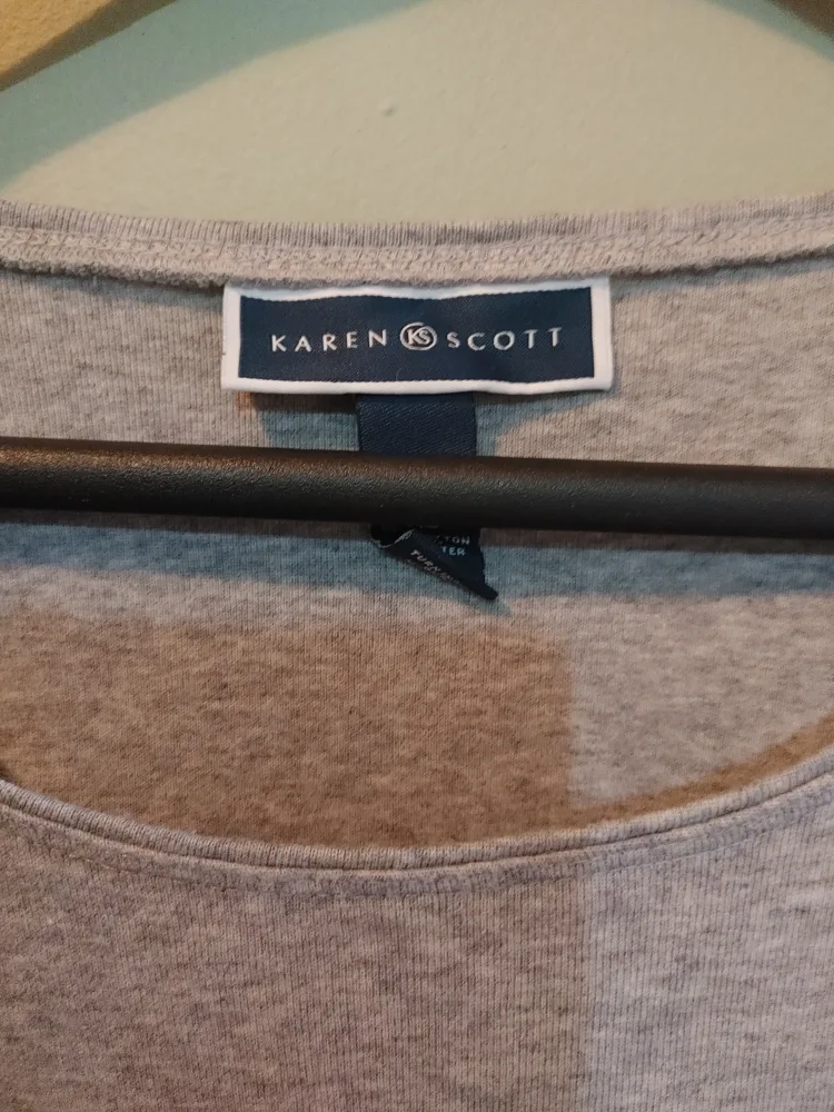 Karen Scott Grey Halloween Bicycle Print Top image indicator(2)