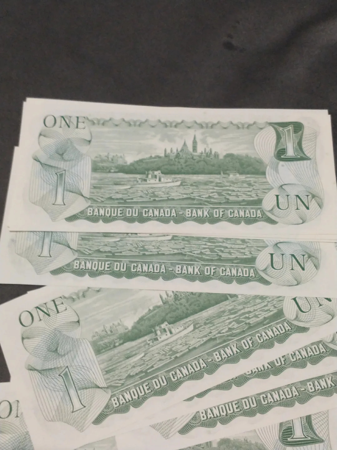 RARE! 100 uncirc.1973 Canada $1 banknotes, consecutive #s 448200 image indicator(5)