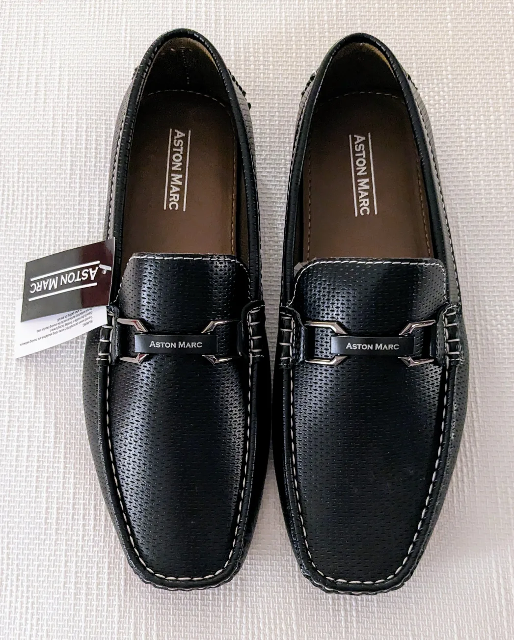 Aston Marc Black Leather Loafers - New image indicator(2)