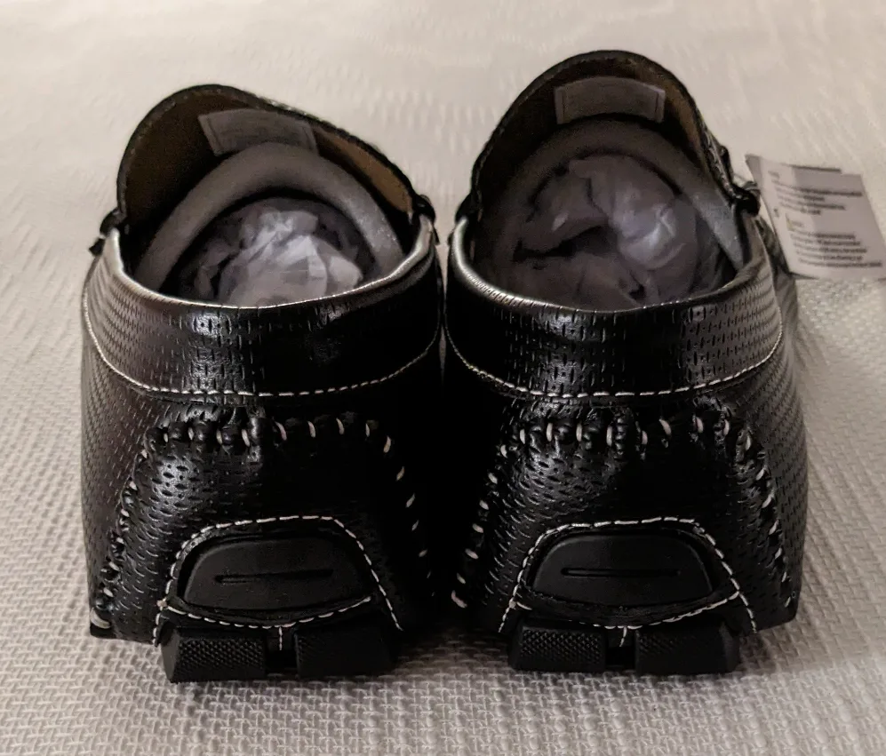 Aston Marc Black Leather Loafers - New image indicator(3)