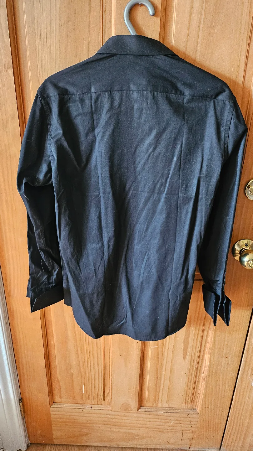 Black Dress Shirt With French Cuffs image indicator(2)