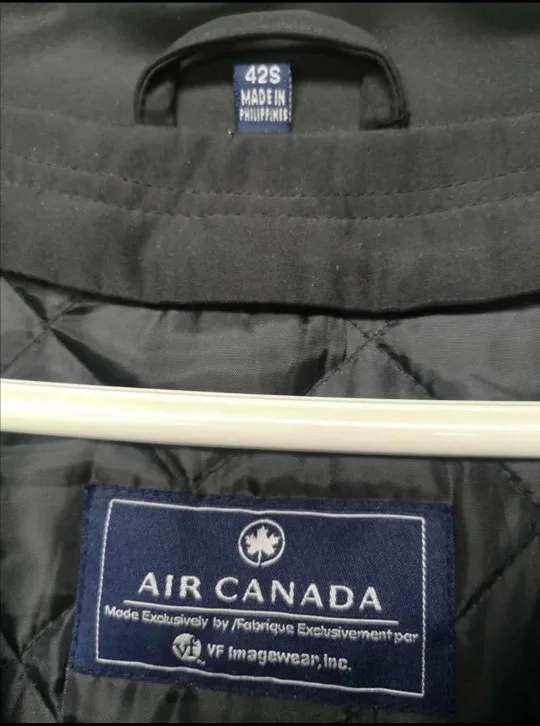 New Pilot Trenchcoat - Black Beltless - Philippines Air Canada image indicator(2)