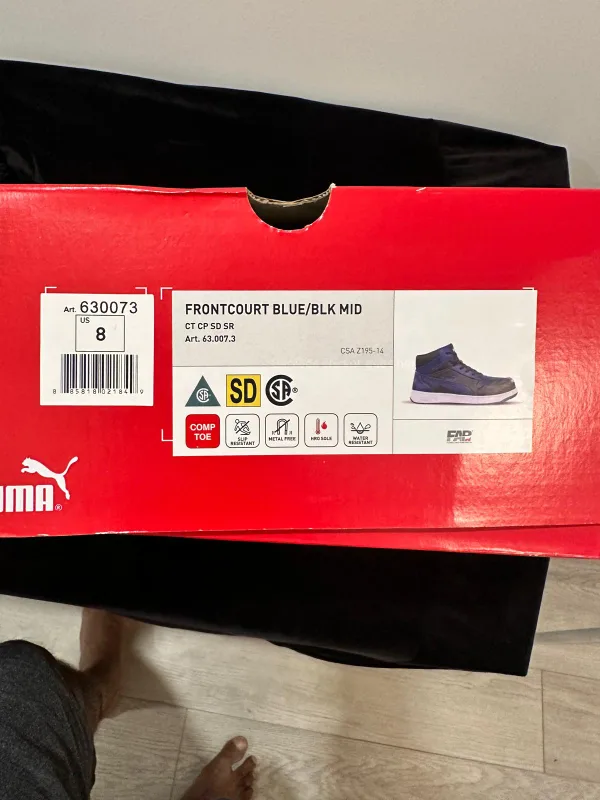 Puma Rebound Layup SL High-Top Sneakers - Blue/Black image indicator(8)