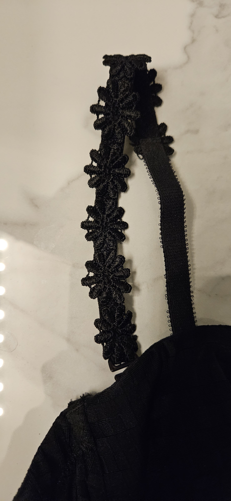 Black Corset Top with Floral Straps - Marie Jo - photo 4