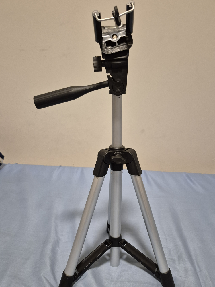 Silver & Black Tripod