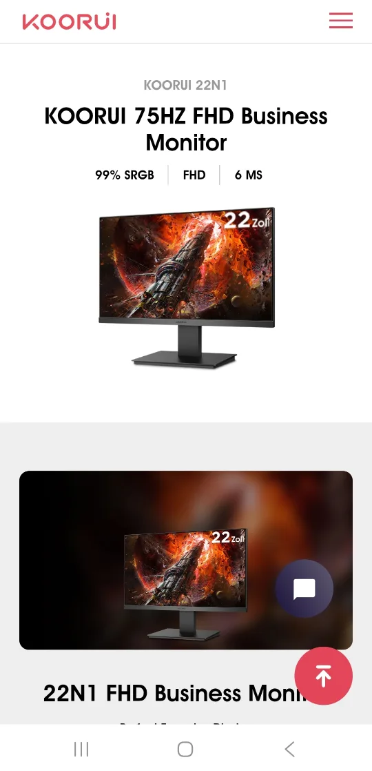 KOORUI 22 inch Computer Monitor image indicator(7)