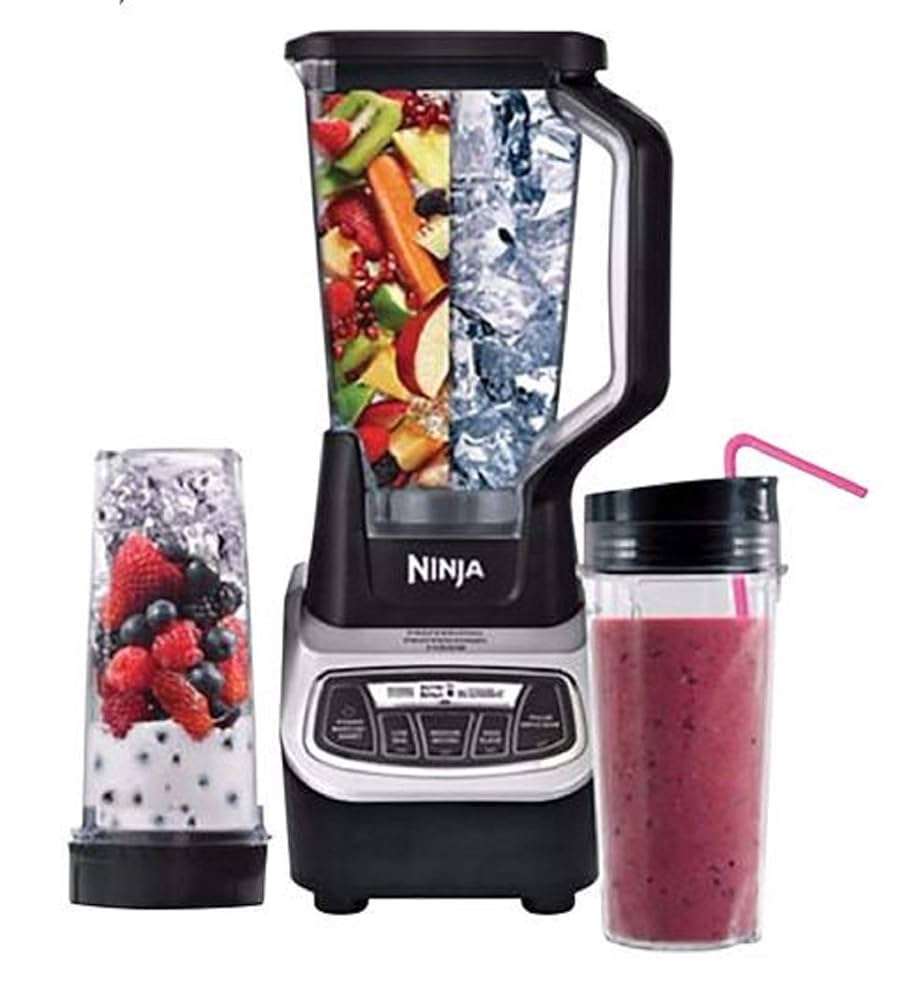 Ninja Professional 1100W Blender + 2 Ninja nutri cups