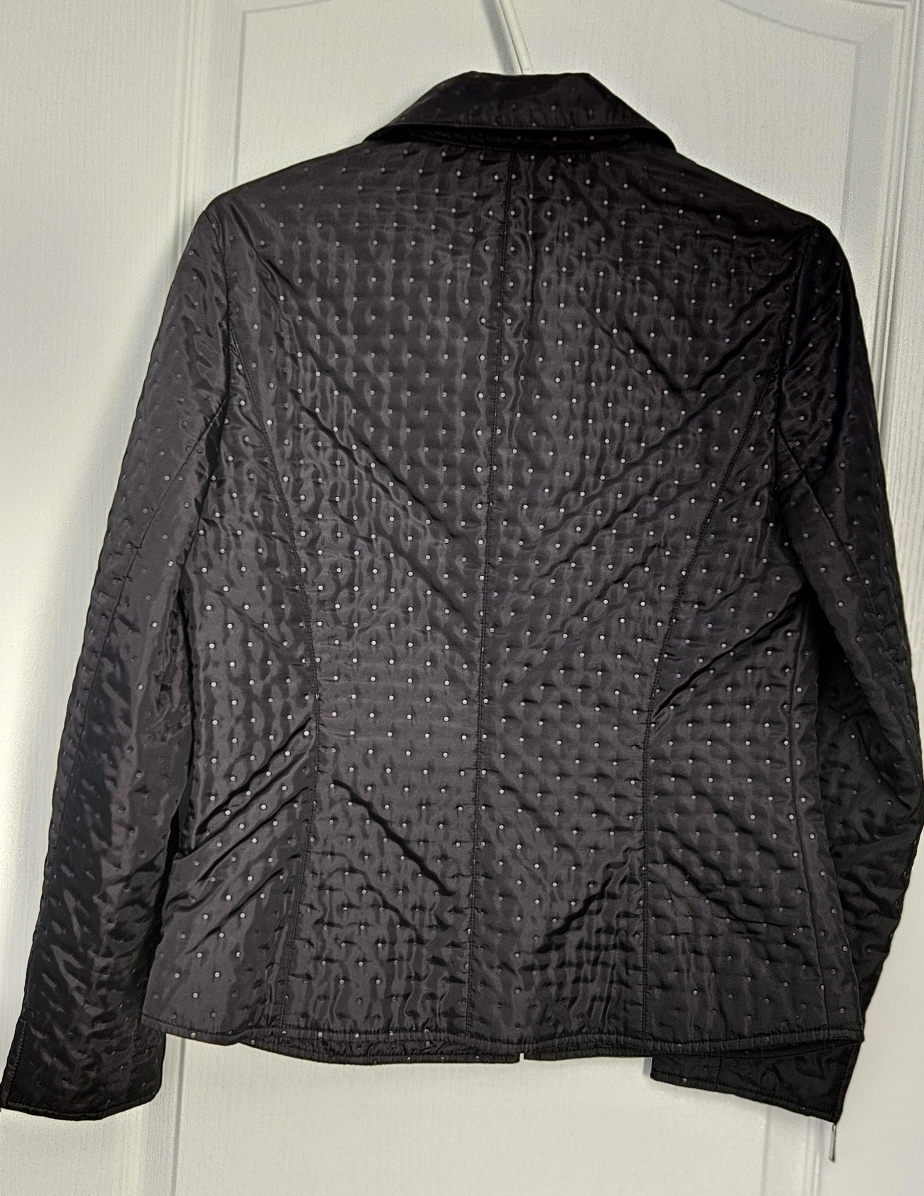 Talbots Black Quilted Jacket, Size 4 - photo 2