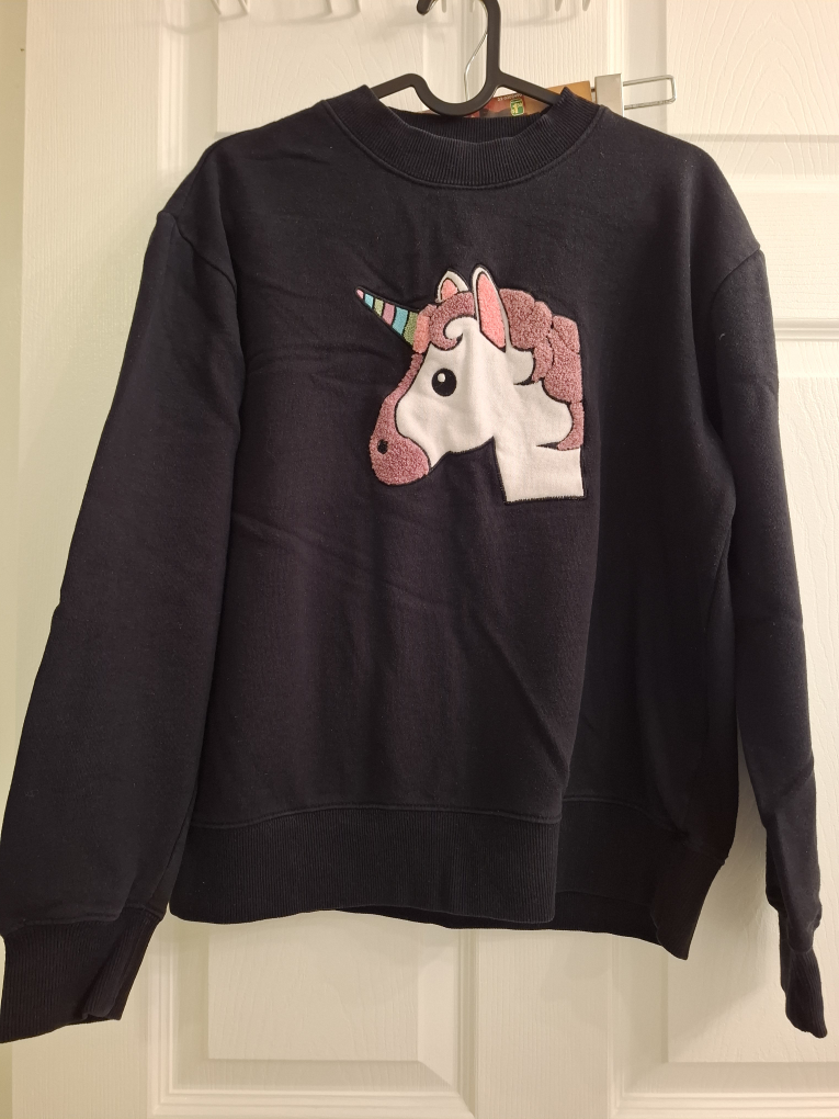 Black Unicorn Crewneck Sweatshirt