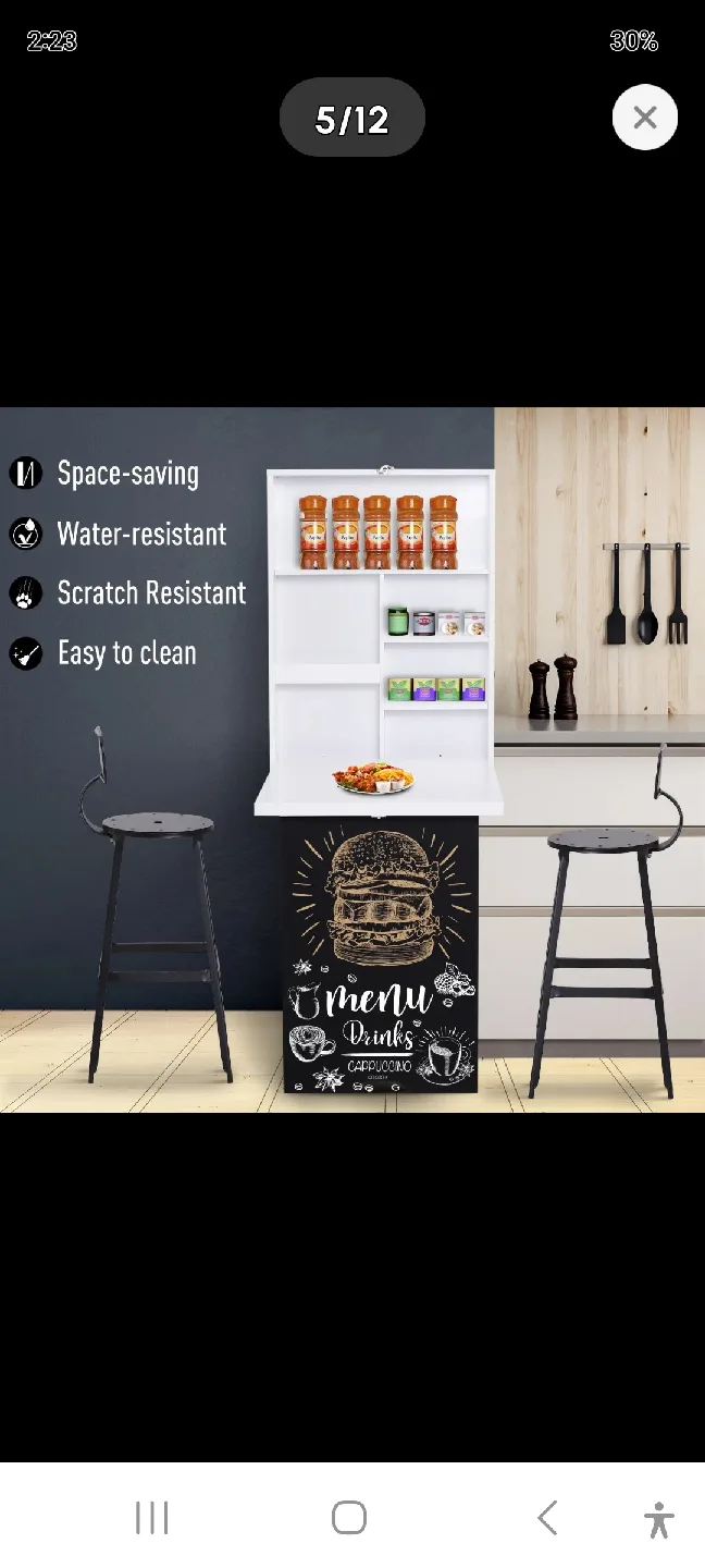 Wall mounted desk. Brand New. still in box. image indicator(5)