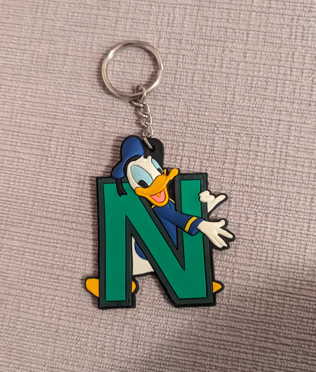 Donald Duck 'N' Initial Keychain thumbnail