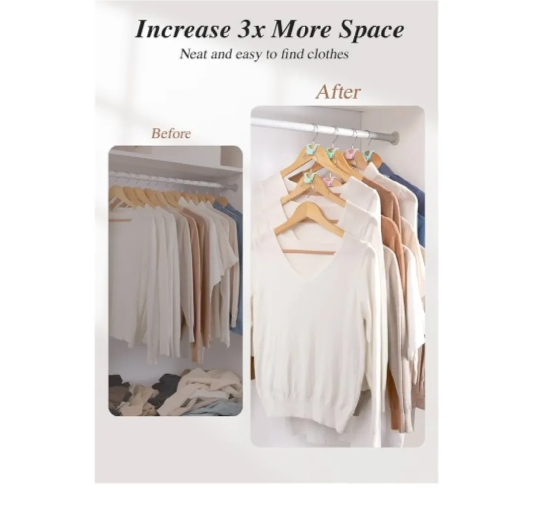 22 for $10 New HOUSE DAY Closet Organizer Hanger Connectors image indicator(5)