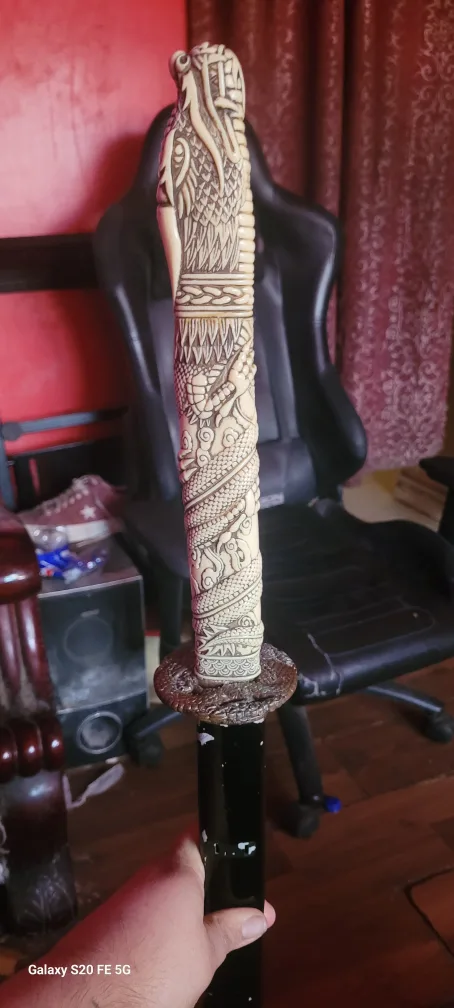 Decorative Sharp Stainless Steel Dragon Katana