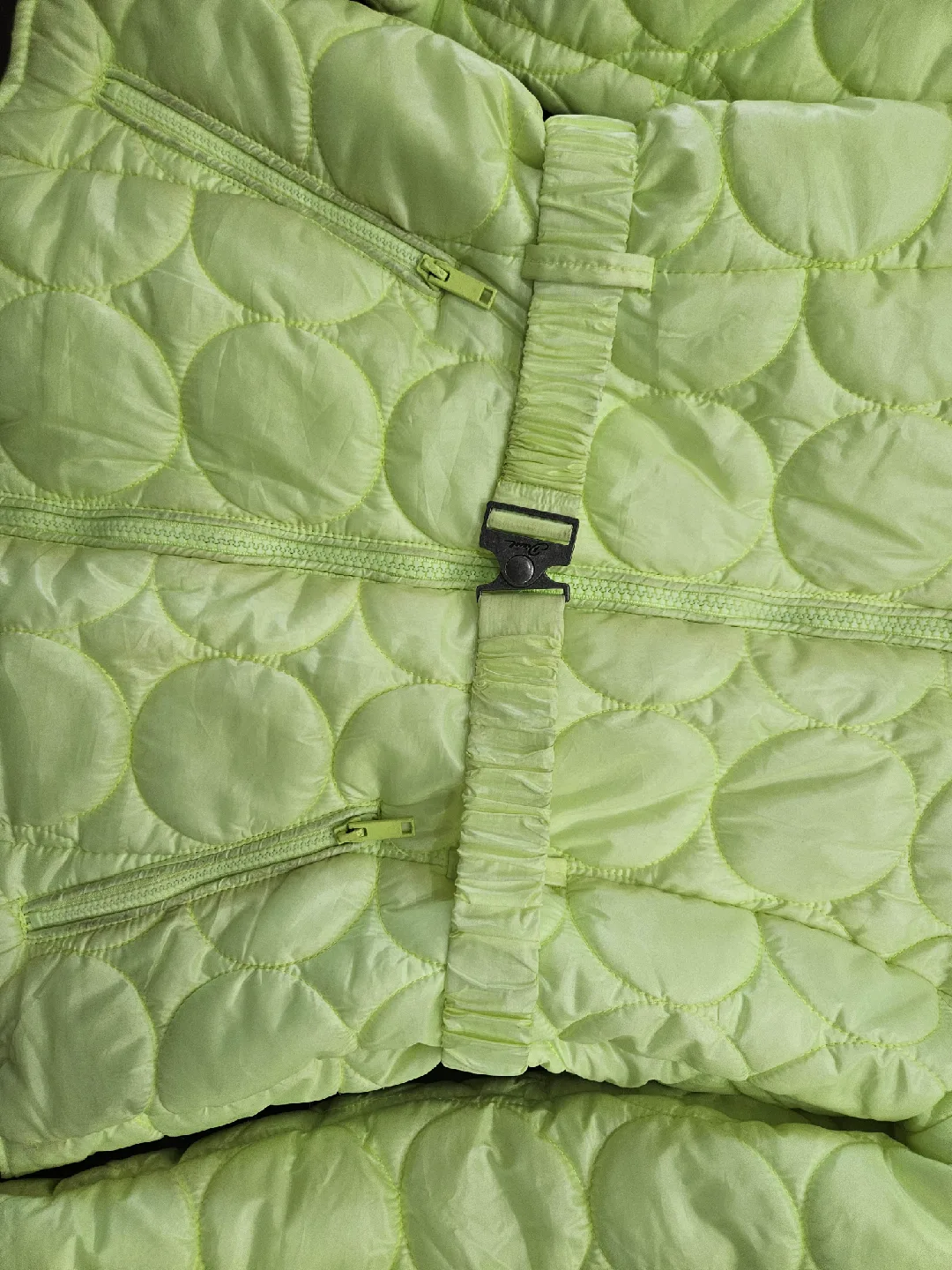 Diesel Padded Jacket - Size L - Lime Green image indicator(5)