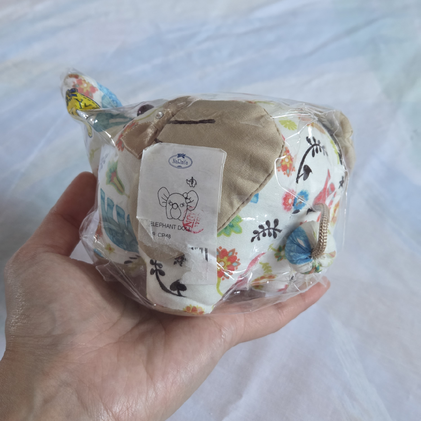 🆕 Floral Design Elephant Doll - photo 3