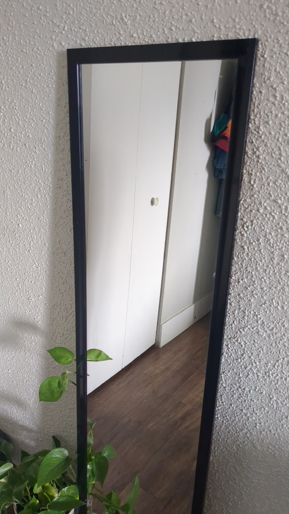 Full Length Black Framed Mirror - photo 2