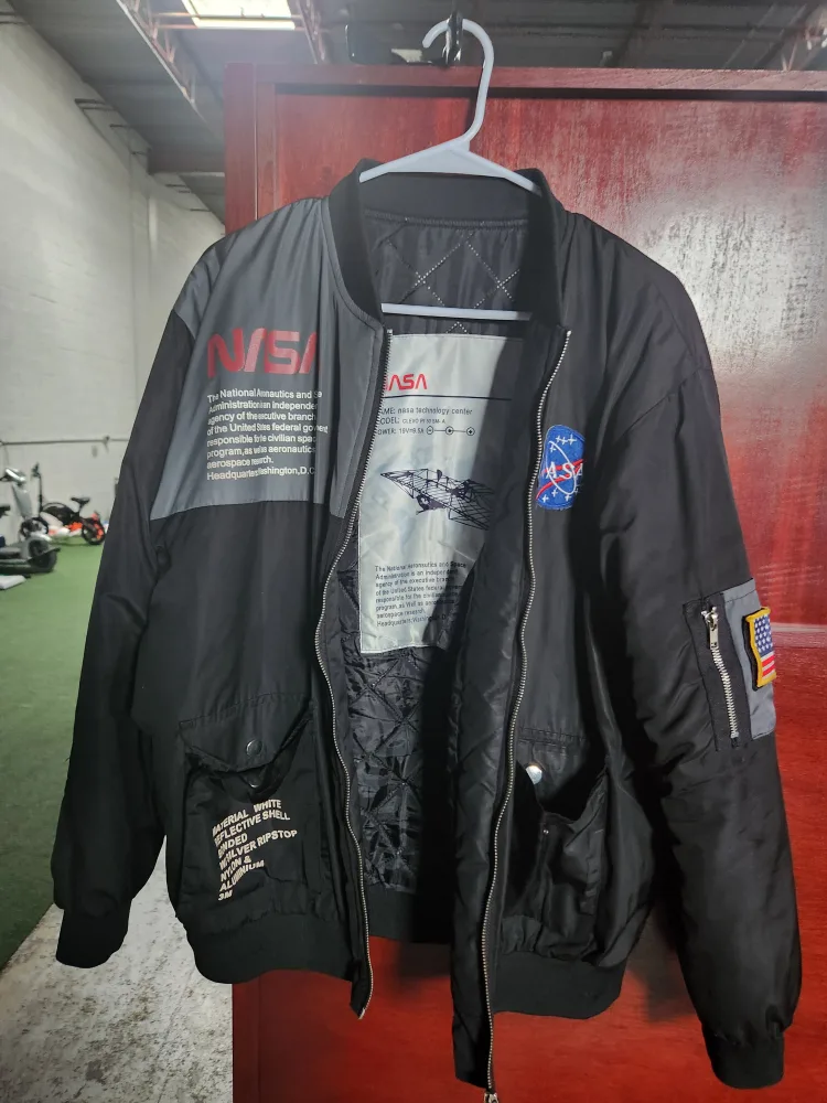 NASA Bomber Jacket - Black, Nylon & Aluminum image indicator(8)