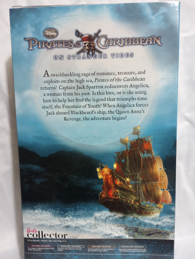 Pirates of the Caribbean Barbie Dolls -Jack Sparrow & Angelica - photo 4