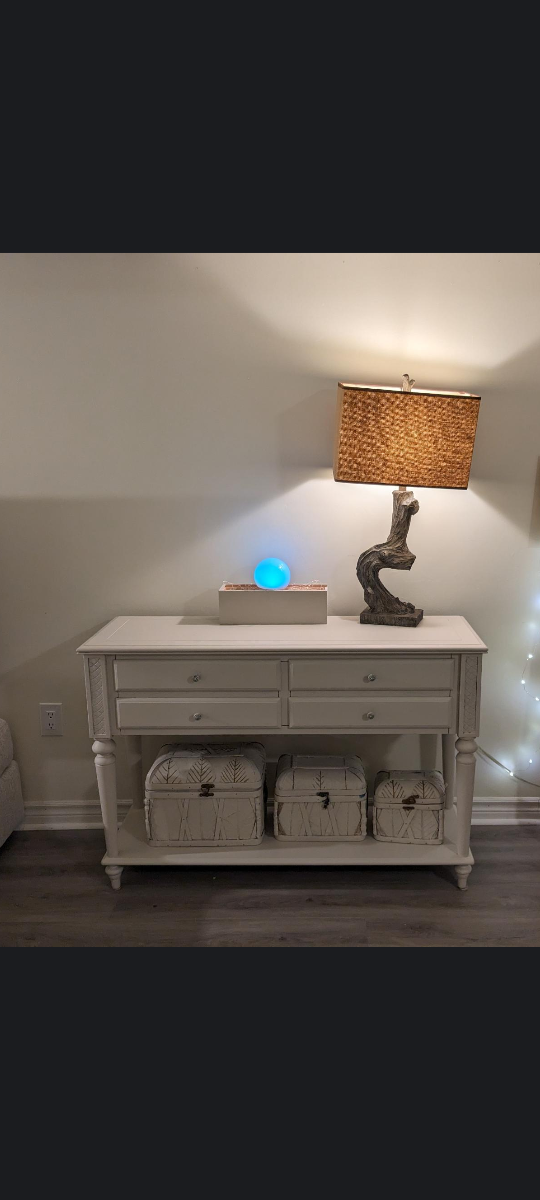 bombay Co beige console table