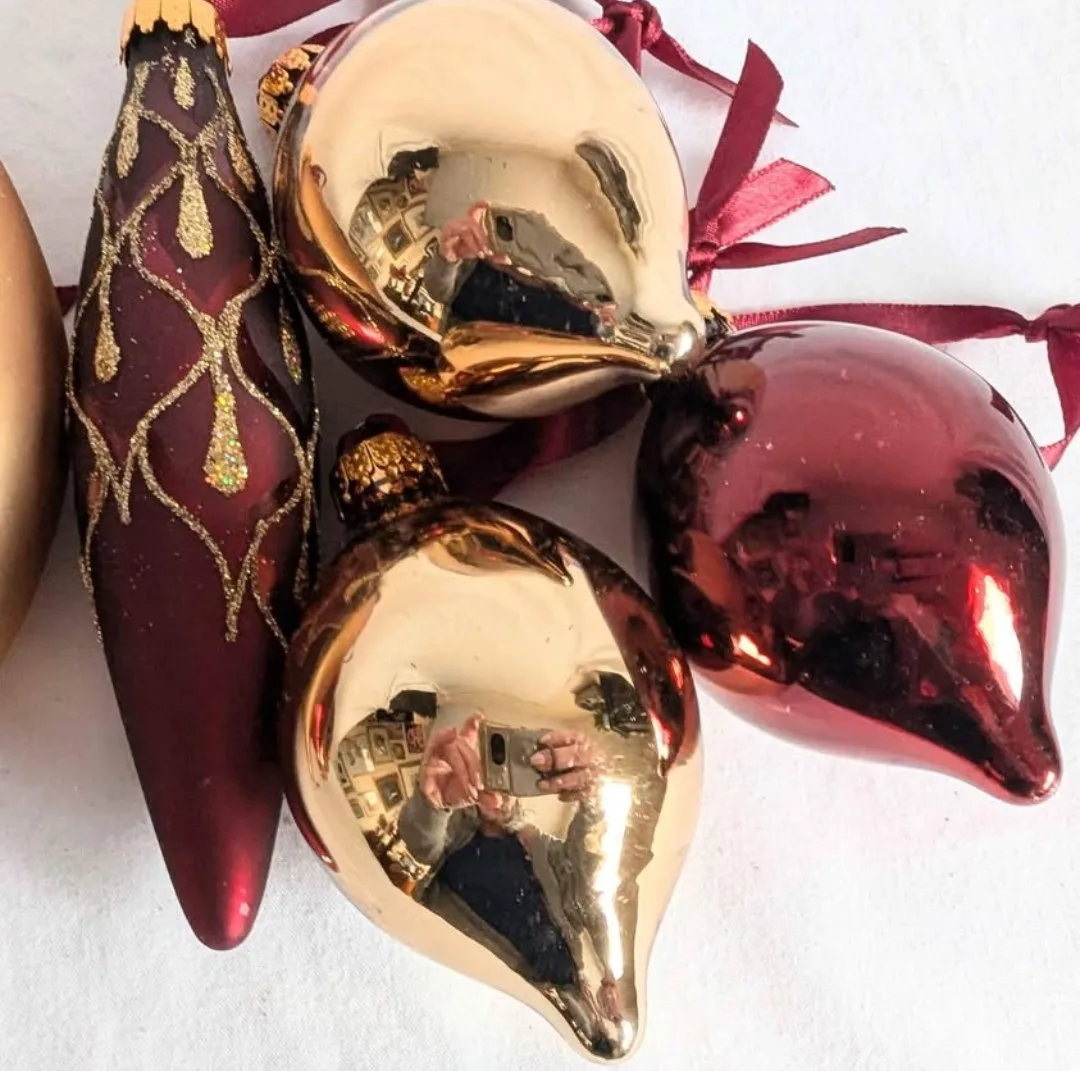 Mixed Teardrop Christmas Tree Ornaments image indicator(7)