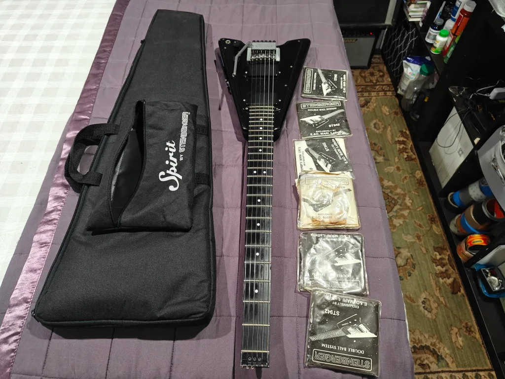 Steinberger Spirit GT-Pro Black Electric Guitar w/ Bag image indicator(2)