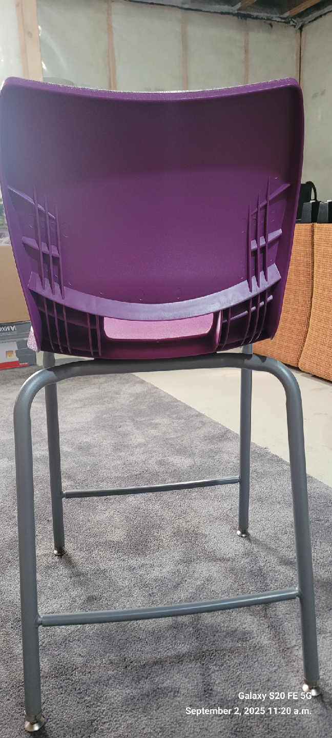 Pink Plastic Stackable Chair - photo 3