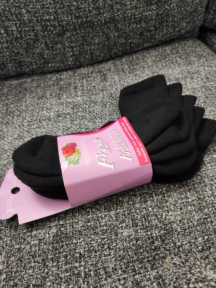 Pack of Fruit of the Loom, Ladies ankle crew socks, size 4-10 image indicator(5)