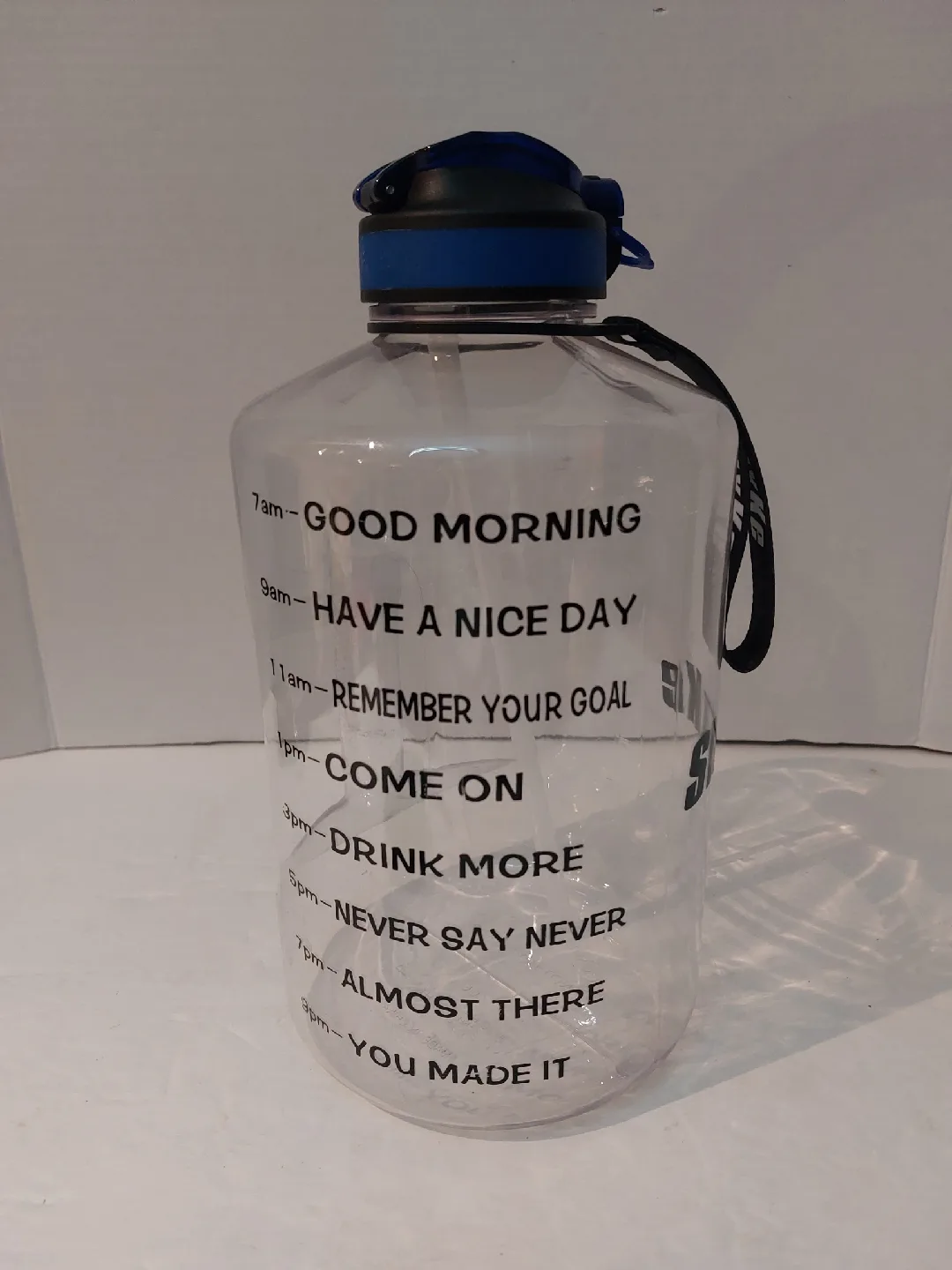 Clear Motivational Water Bottle - 3400 ml/ 116 Oz thumbnail