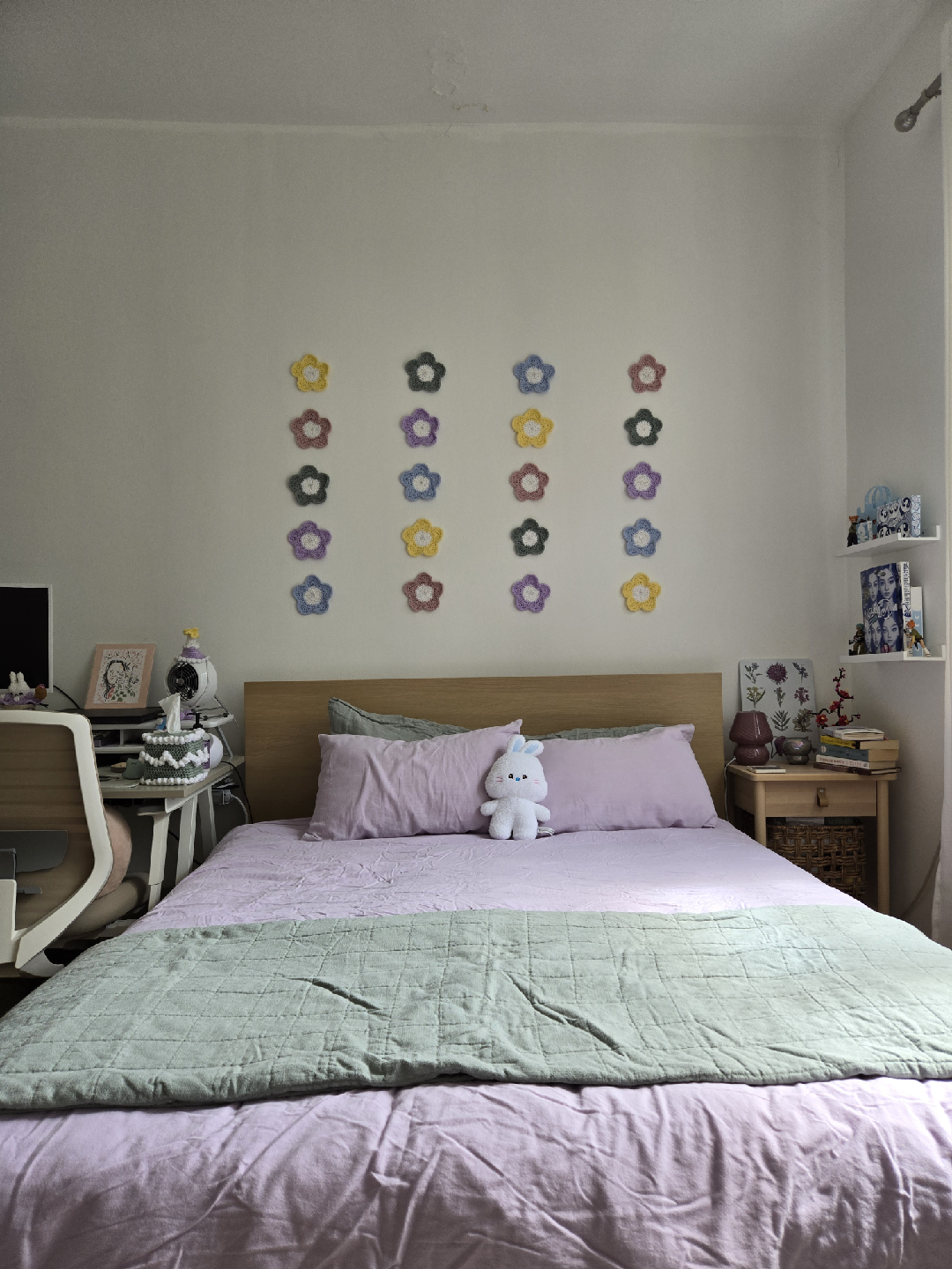 Ikea Malm Queen Bed Frame, Mattress, and under bed storage