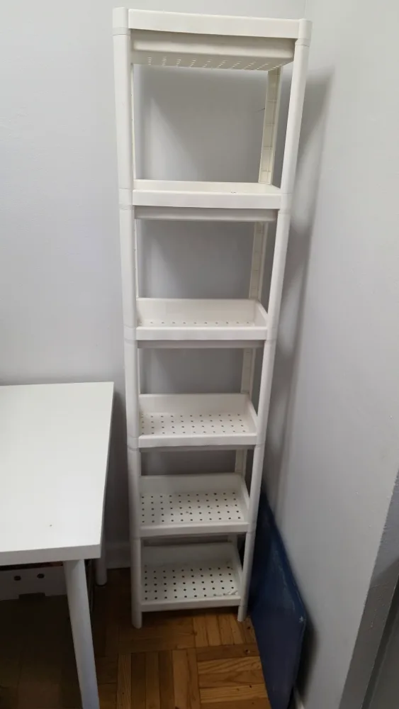 IKEA Vesken White Shelving Unit