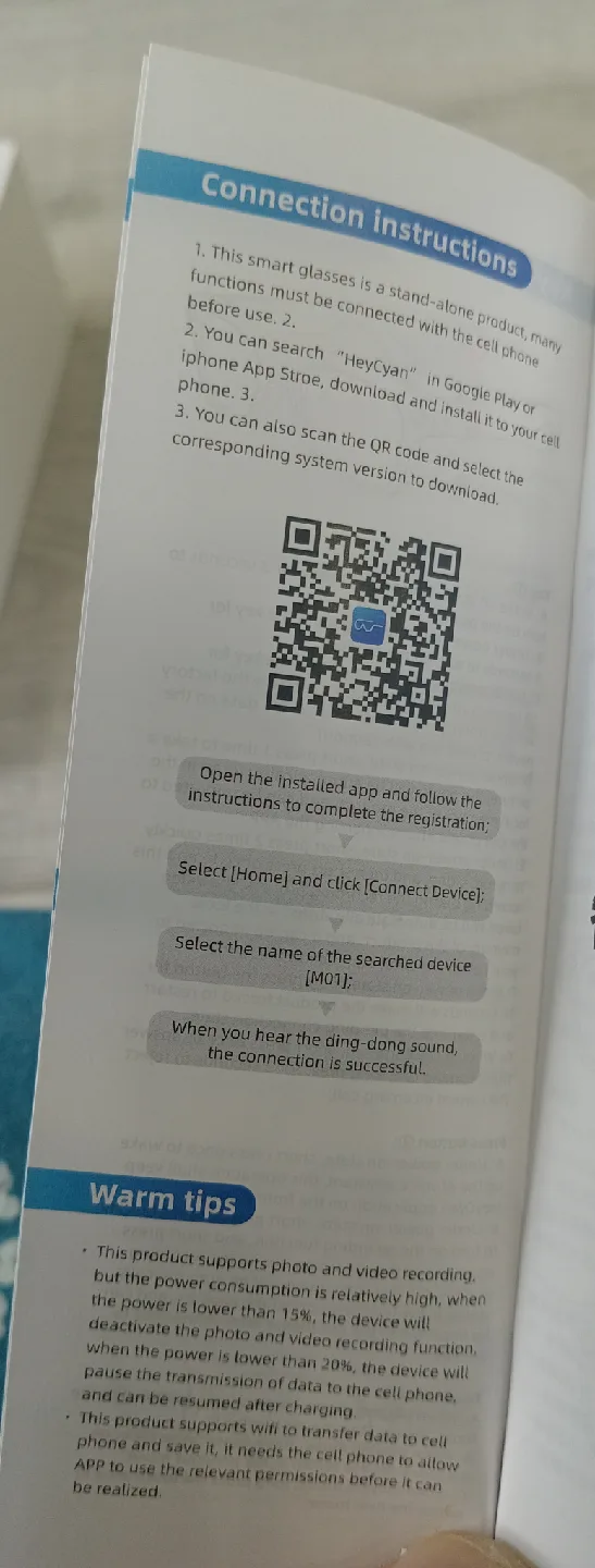 Smart Glasses - New in Box 5MP camera image indicator(6)