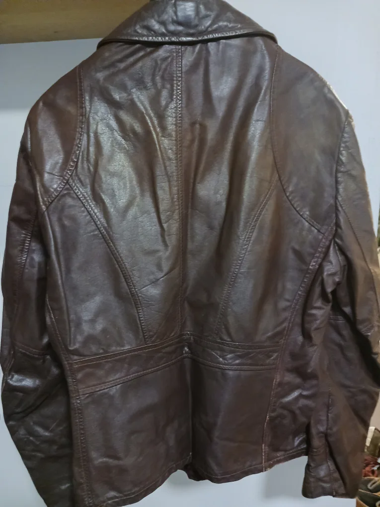 Vintage Sears Burgundy Leather Jacket image indicator(2)